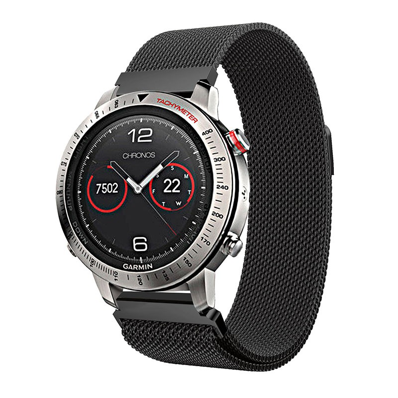 Dây Đeo Inox Milanese 22mm Cho Đồng Hồ Thông Minh Samsung S3 Frontier / Huami Amazfit Sport 3 / Gt Dây đeo đồng hồ nam  Dây đeo đồng hồ nữ  Dây đồng hồ thời trang Dây đồng hồ nam dây thép