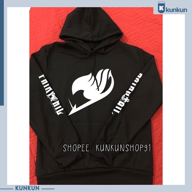 Áo Hoodie Dài Tay Nỉ Fairy Tail Nam Nữ Đủ Size