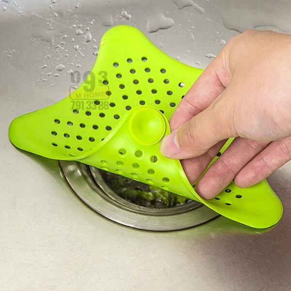 Nước Miếng Lót Chặn Rác Hình Sao Biển 15x15 Cm ,Lọc Rác Bồn Rửa Chén Hố Ga Sàn Nhà Vệ Sinh
