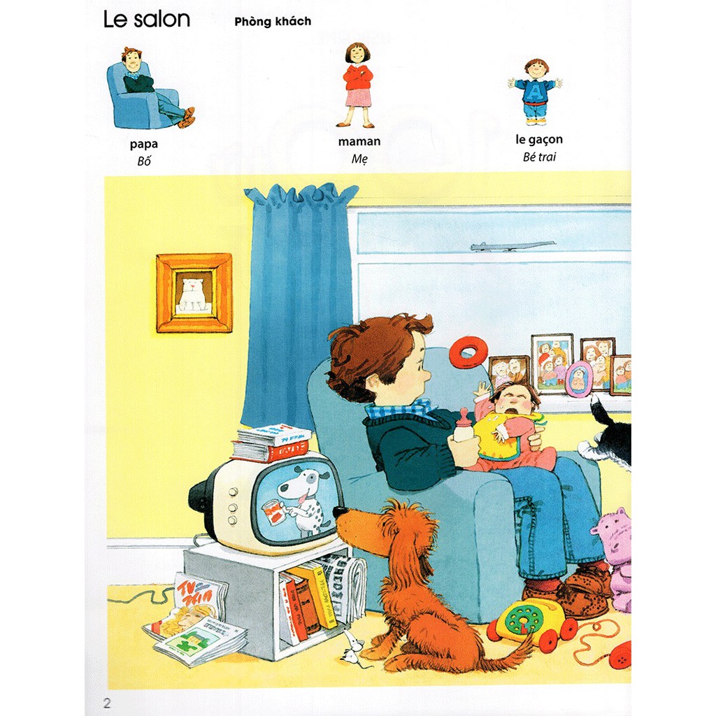 Sách- 100 từ Anh Việt + Pháp việt+ Trung việt + Nhật việt đầu tiên( Combo 4 cuốn)