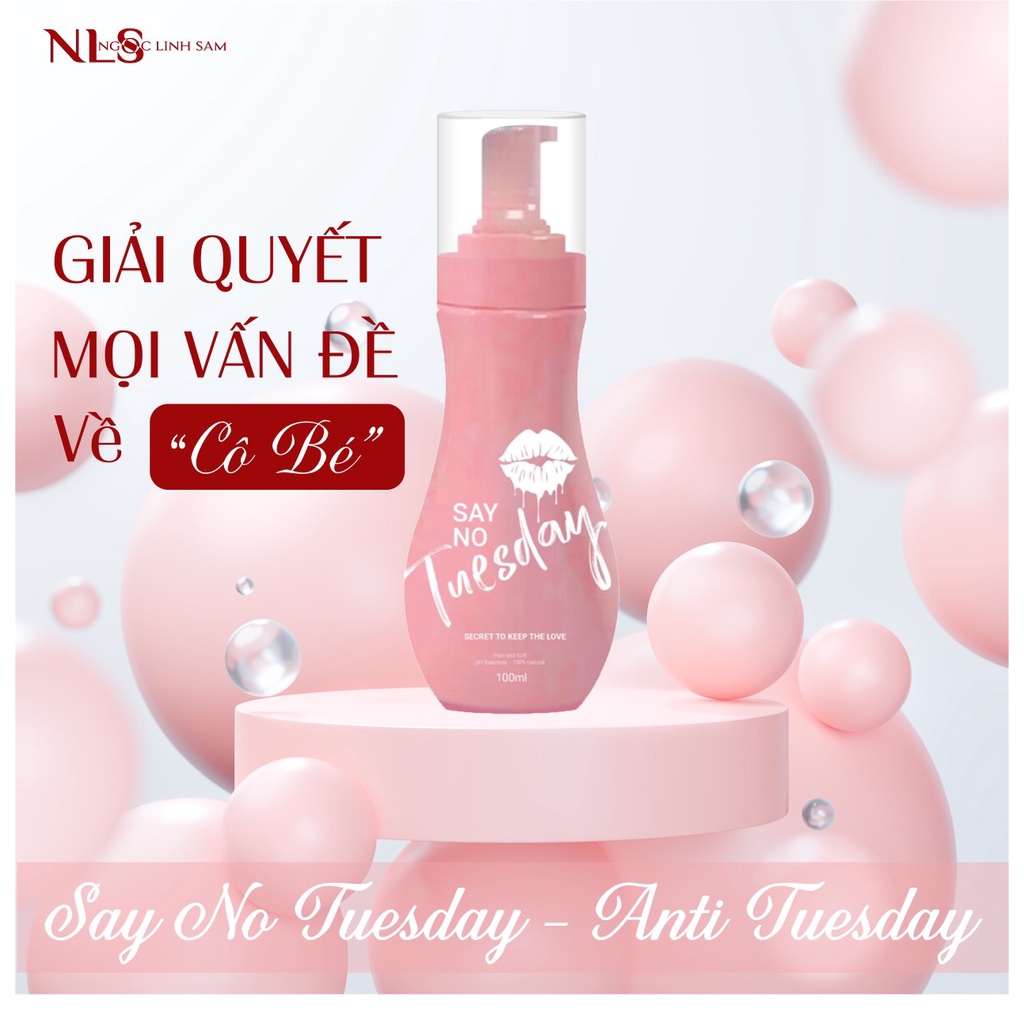 Dung Dịch Vệ Sinh Say No Tuesday & Nước Hoa Xịt Anti Tuesday COMBO Thơm Hồng Trẻ Hóa Cô Bé