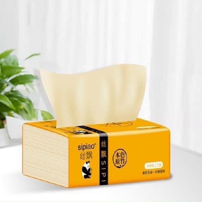 Thùng 30 Gói Giấy Ăn Gấu Trúc SIPIAO  Kích Thước 18cm x 12cm