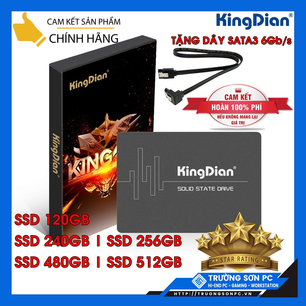 Ổ Cứng SSD KINGSTON | KINGDIAN | EEKOO 512GB 480GB 256GB 240GB 128GB 120GB | Bảo Hành 36 Tháng