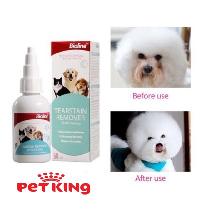 Dung Dịch Lau Ố Khoé Mắt Bioline 50ml cho Thú Cưng