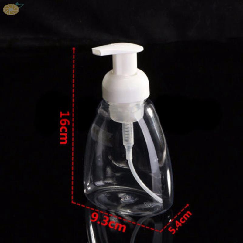 Bình đựng xà phòng có vòi bơm ra bọt bằng PET 16*9.3*5.4cm 6.30*3.66*2.13 inch 300ml