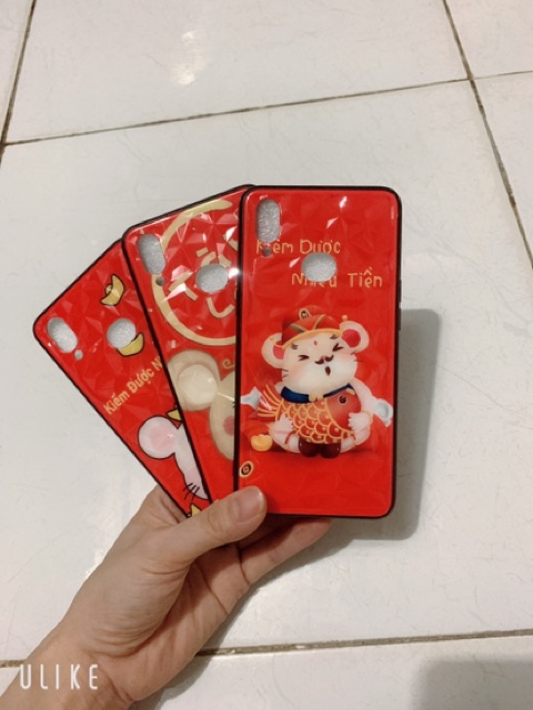 Ốp lưng sam sung A10S Bóng 3D kim cương nền đỏ