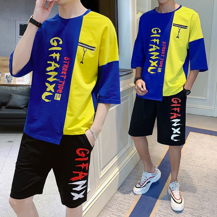 Bộ Quần Áo Thun Nam Thể Thao Mùa Hè Tay Ngắn Kết Hợp Quần Short GiFanXu Thời Trang SEPTEMBERGIRL1989 SET NAM 90000101