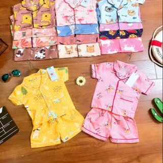 Bộ ngủ pijama ngắn Tay cho bé