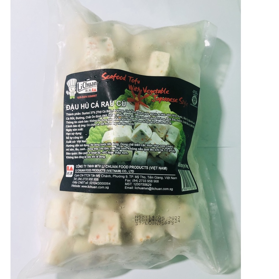 1KG ĐẬU HŨ HẢI SẢN RAU CỦ LI CHUAN_ hàng mới về_ ship hỏa tốc/ 500g