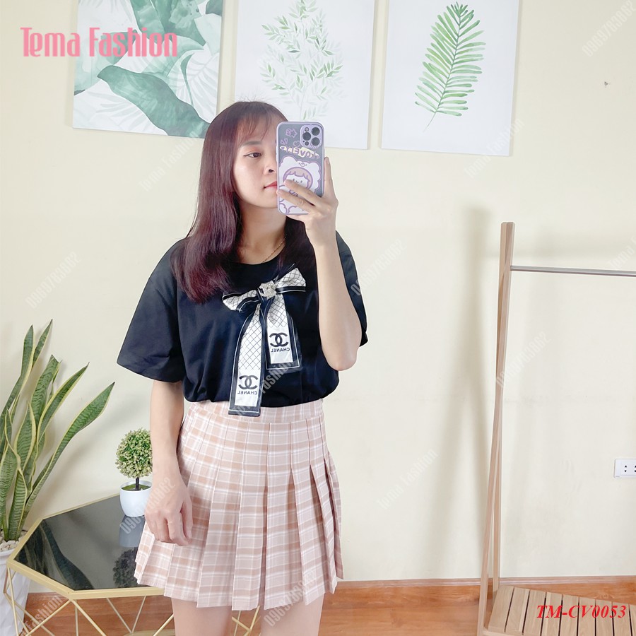 Chân váy chữ A ngắn nữ TEMA - Chân váy tennis xếp ly kẻ caro nhiều màu siêu xinh | BigBuy360 - bigbuy360.vn
