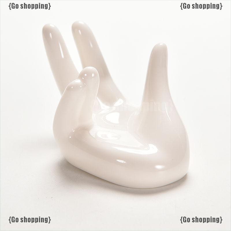 Giá đỡ gốm sứ Ocarina hình bàn tay độc đáo trang trí nội thất