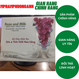 BỘT ĐẮP MẶT NẠ TINH CHẤT SỮA VÀ HOA HỒNG HỘP 7 GÓI VÀ 1 CHAI