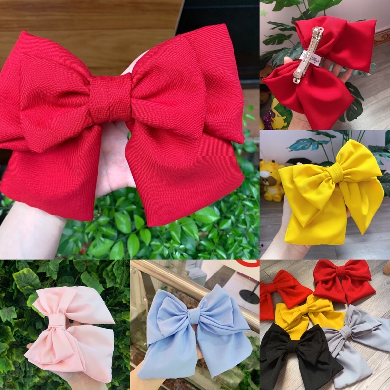 [ NAKI SHOP] KẸP NƠ TIỂU THƯ HÀN QUỐC XINH XẮN CAO CẤP( BẢN TO)