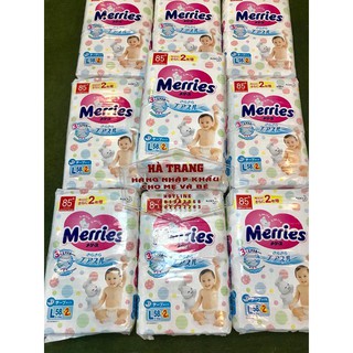 Bỉm Merries Nội địa dán size L50+2 miếng (9-14kg)