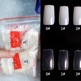 Móng Úp - Móng Nối Hàn Quốc dáng Vuông ( Gói 500 Móng Đủ Size )