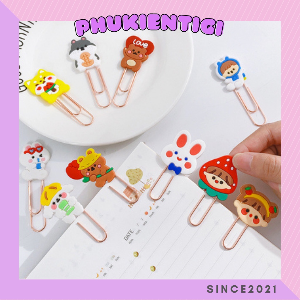 Kẹp ghim giấy siêu cute, ghim tài liệu học tập tiện lợi