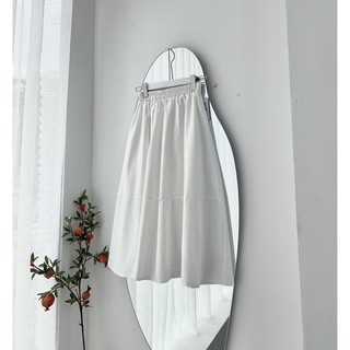 Chân váy kaki🌸 chân váy thô dáng dài xoè, cạp cao trơn ulzzang đen|nâu|trắng