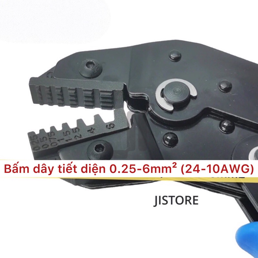 Kềm Bấm Cosse SN-06WF Cỡ dây tiết diện 0.25-6mm2, 24-10AWG