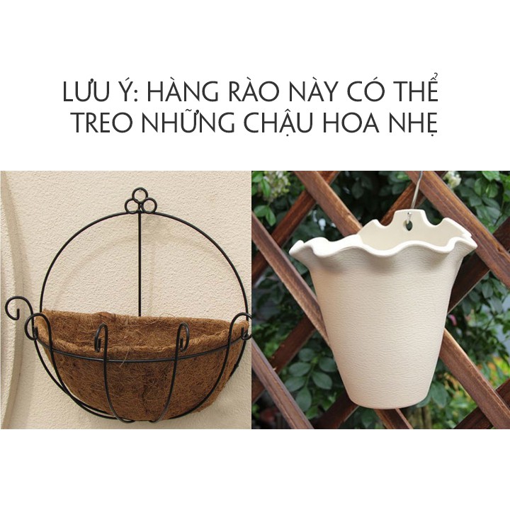 Giàn hoa co giãn đa năng- Giàn leo cho cây- Hàng rào trang trí không thấm nước, chịu đc nắng mưa (KT 40/92cm*100cm)