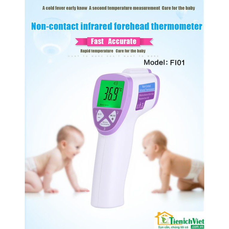 Nhiệt kế hồng ngoại đo trán đa chức năng Infrared Thermometer FI01