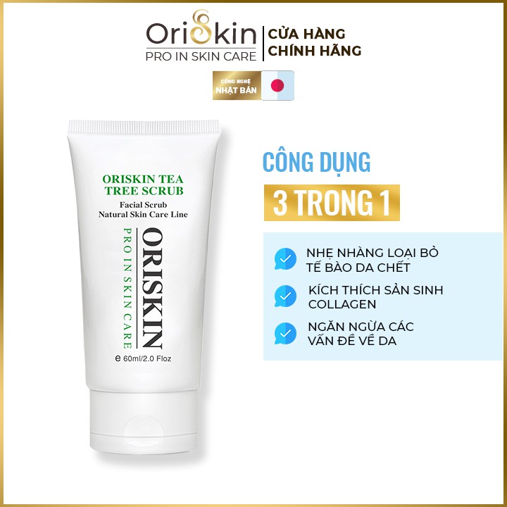 Kem Tẩy Tế Bào Chết Cho Da Mặt  Oriskin Tea Tree, Dưỡng Sáng Da Mặt, Loại Bỏ Lớp Bụi Bẩn, Cấp Ẩm Cho Da Khô. | BigBuy360 - bigbuy360.vn