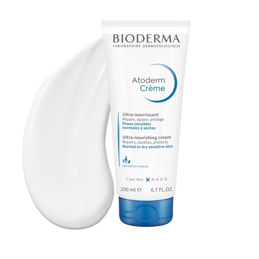 Kem dưỡng ẩm cho da khô nhạy cảm,da khô và rất khô Bioderma Atoderm Crème 200ml
