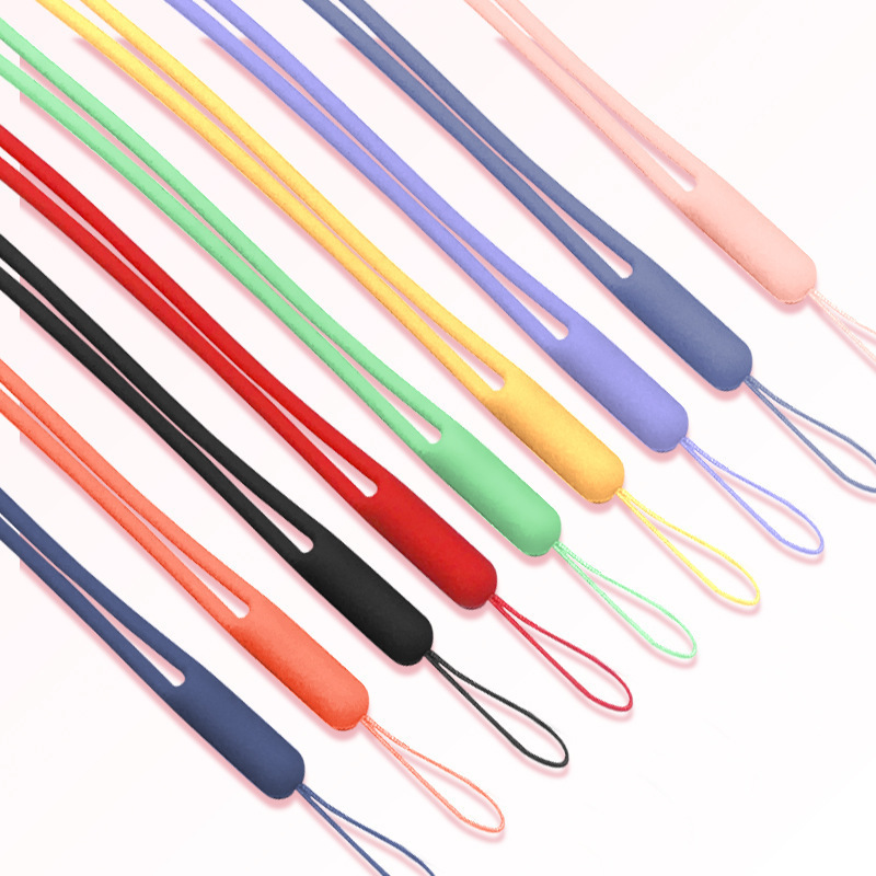 Ốp Điện Thoại Silicone Cứng Chống Rơi Có Quai Cầm Tay + Ngăn Đựng Thẻ ID + Dây Đeo Cho Điện Thoại / Máy Ảnh