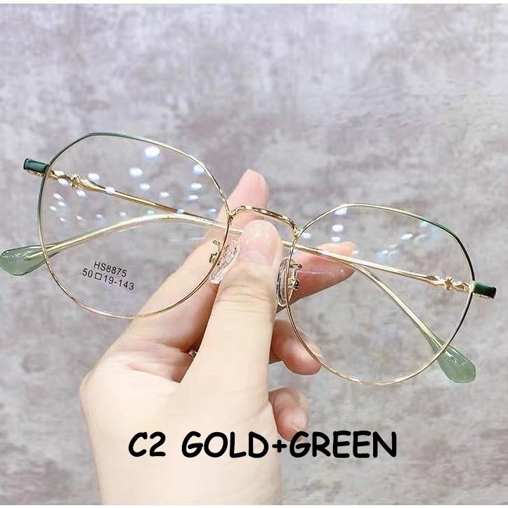 Mắt kính gọng kim loại chống ánh sáng xanh cho máy tính