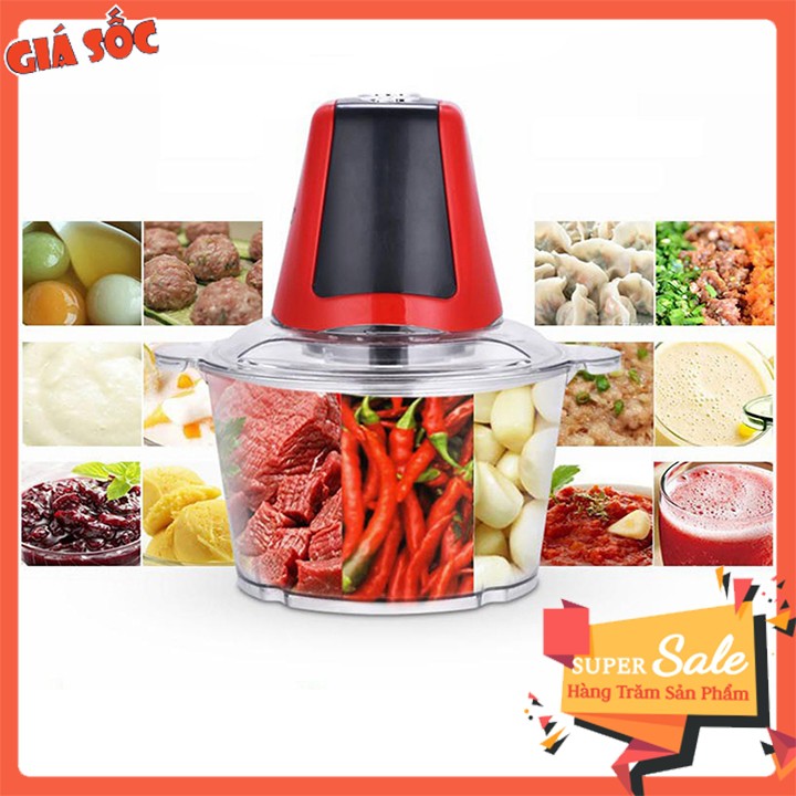 Máy Xay Thịt Rau Củ Công Suất 250W, 2 lít , 04 lưỡi dao