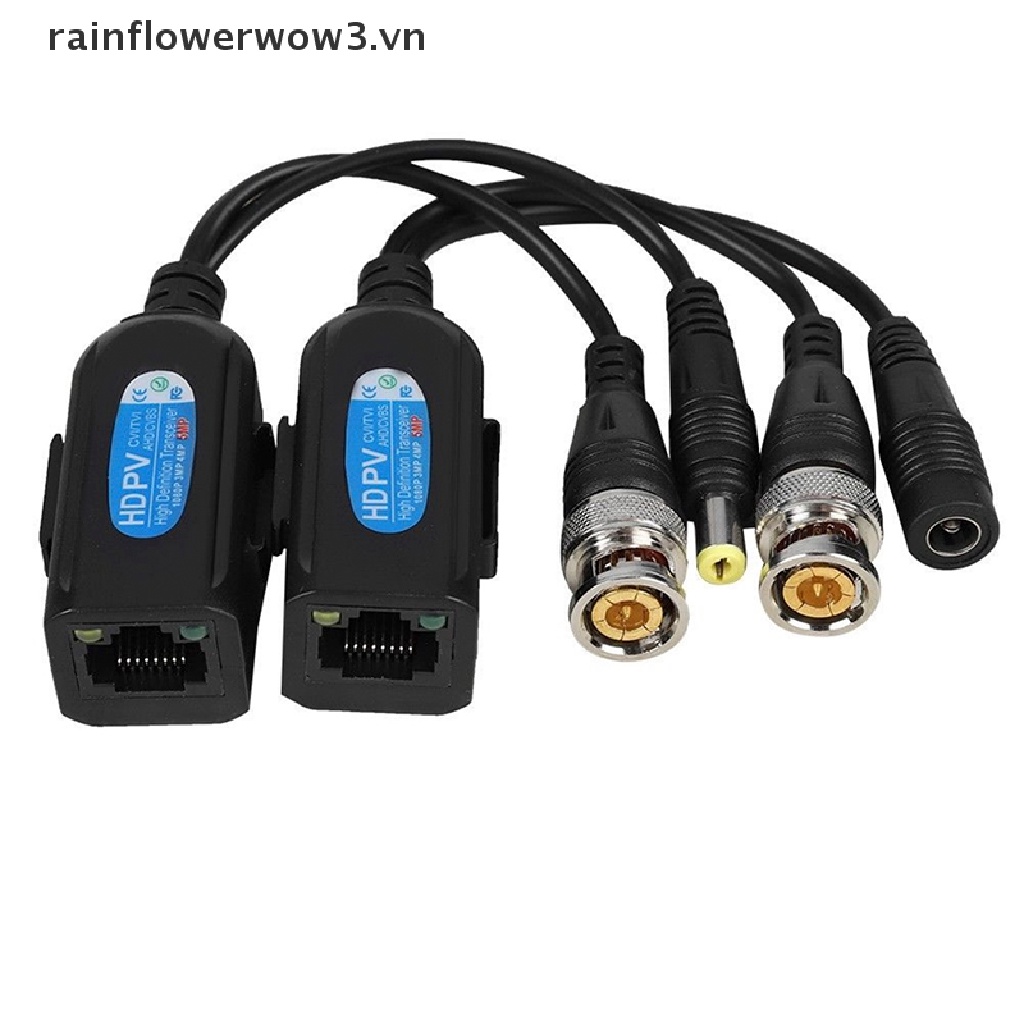 1 Cặp Giắc Chuyển Đổi Từ CCTV Coax BNC Sang CAT5e 6 RJ45
