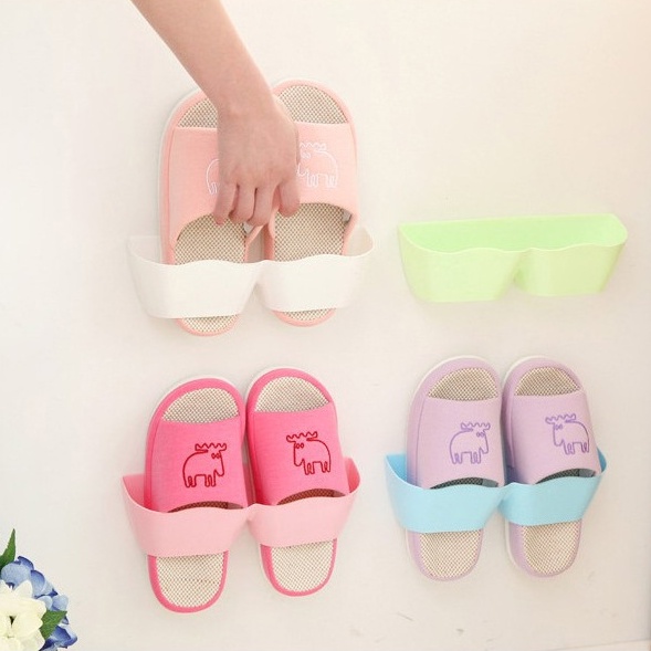 Giá Đỡ Giày Dép Tự Dính Nhiều Màu Cho Phòng Tắm