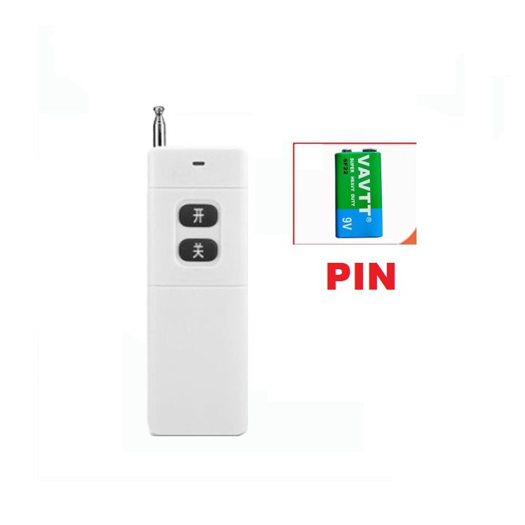 Remote điều khiển thiết bị từ xa, Tay phát RF 3000m KÈM PIN