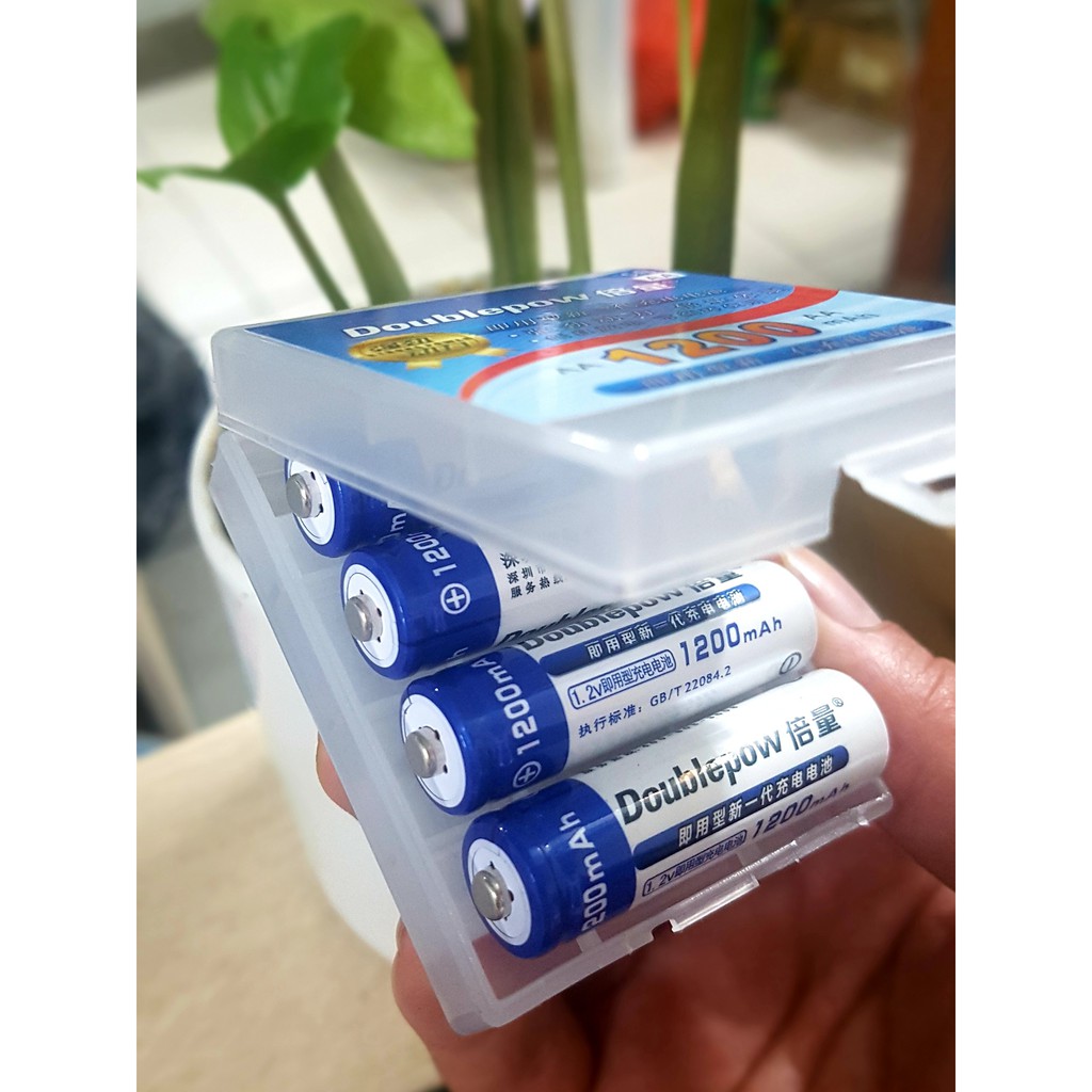 Pin Sạc AA 1200mah , Sạc Pin Tiểu Đa Năng - Sạc Pin AA & AAA  Doublepow B02 | Chính Hãng