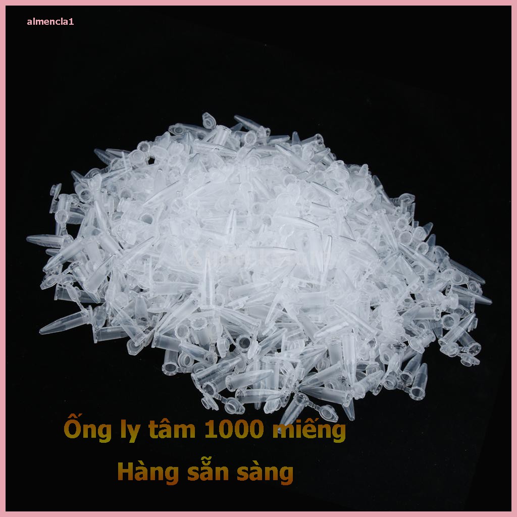 【Hàng sẵn sàng】Bộ 1000 ống ly tâm thử nghiệm 0.5ml