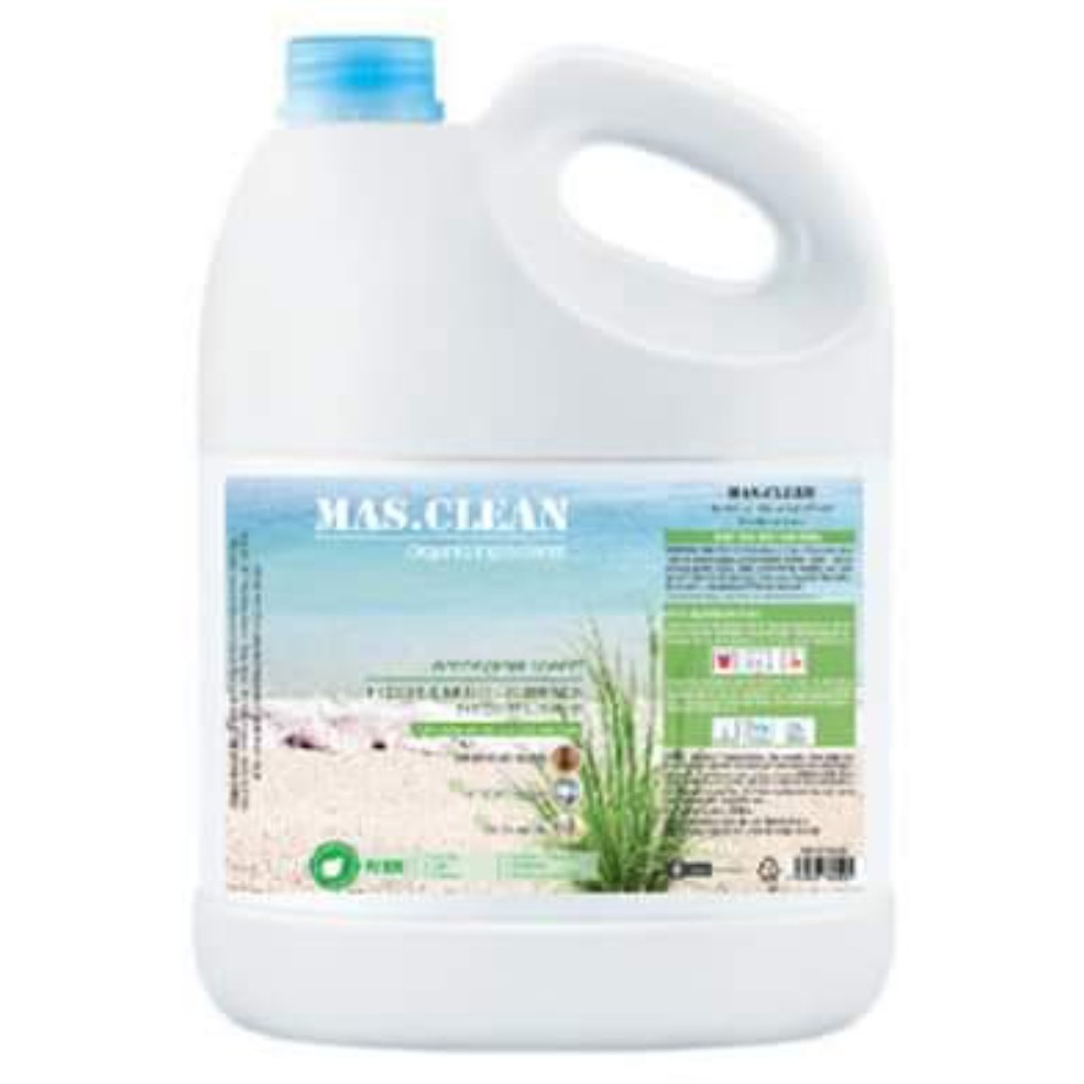 Nước lau sàn hữu cơ diệt khuẩn MasClean hương Sả Chanh - can 3.8L tiết kiệm