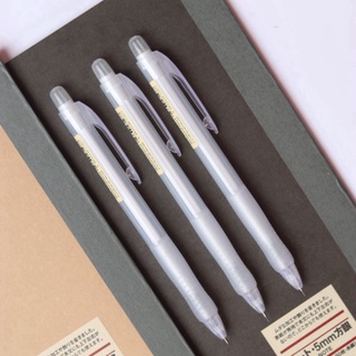 Mẫu mới Bút Chì Bấm Dupe Muji Polycarbonate Ngòi 0.5 mm Phiên Bản Cao Cấp