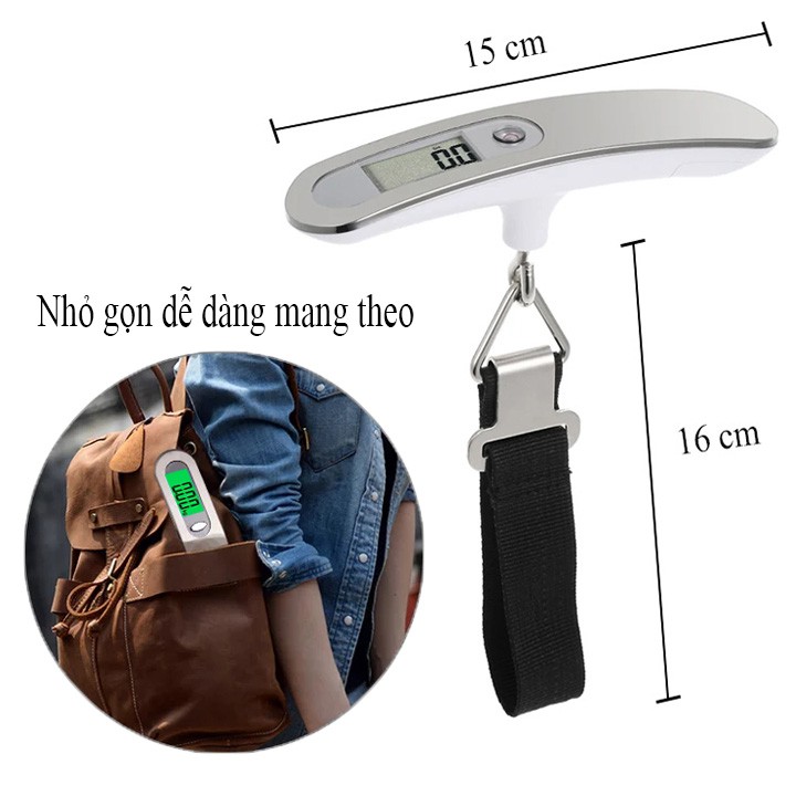 Cân Điện Tử Cầm Tay Mini 50kg Dùng Để Cân Hành Lý  TBE Shop