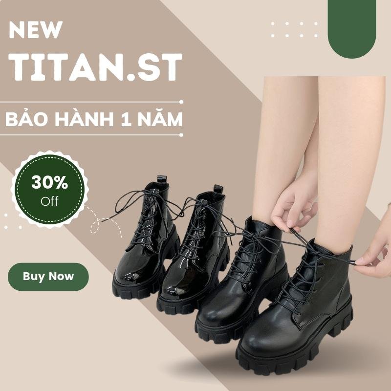 Bốt Nữ Gót Vuông Phong Cách Hàn Quốc Hot Trend Dành Cho Nữ TITAN STORE