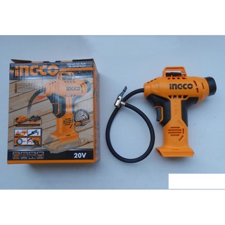 20V Máy bơm hơi cầm tay tự động dùng pin INGCO CACLI2001 (KHÔNG KÈM PIN VÀ CỤC SẠC)