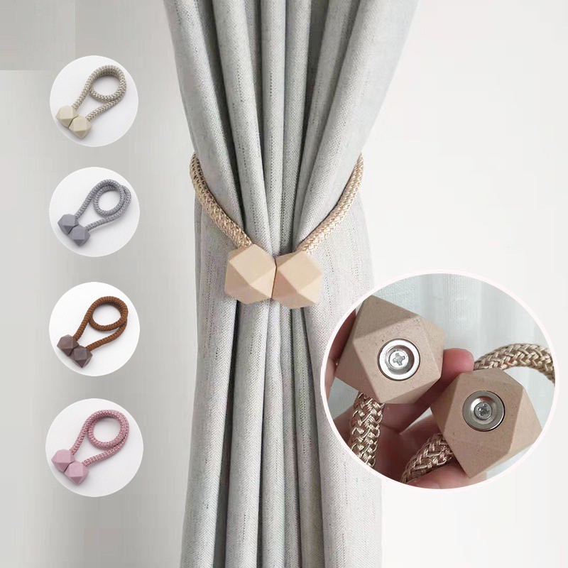 SUPO Depot - 1pc Magnetic Curtain Tieback Curtain Buckle Strap Home Decor Accessories Drapery Holdback Clip