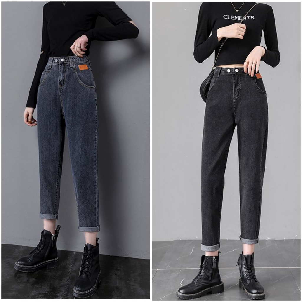 {Xả Hàng} Quần Baggy Jean nữ Cạp Cao siêu Tôn Dáng, Che Mọi Khuyết Điểm_JT_SHOP