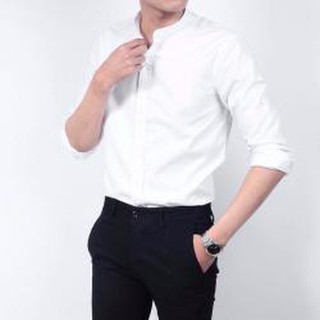 Áo sơ mi nam cổ tàu