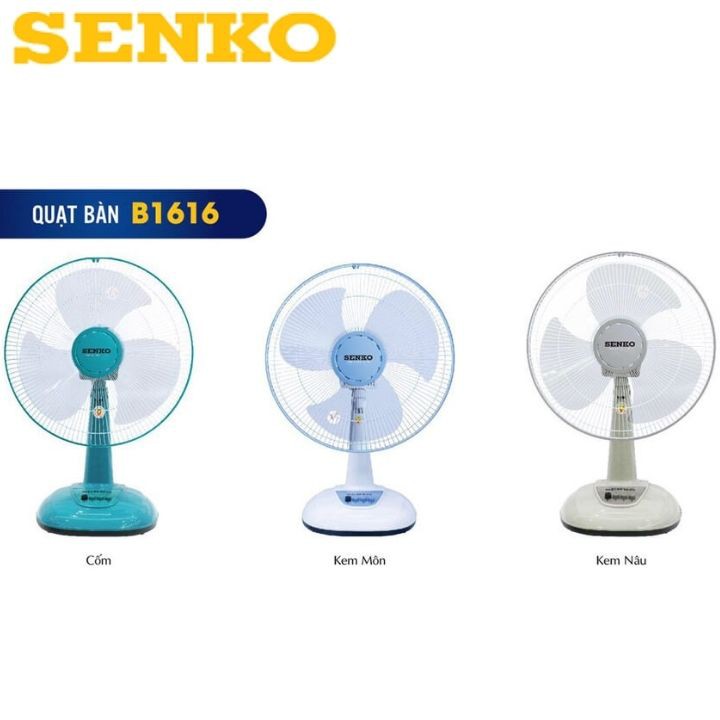 [CÓ NOWSHIP 1H]⭐️ Quạt bàn Senko B1612/B1616 hàng chính hãng⭐️