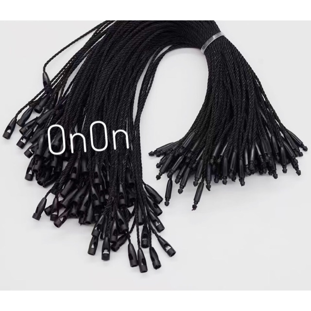 Dây Cotton Đen treo nhãn mác quần áo - khoảng 100 sợi