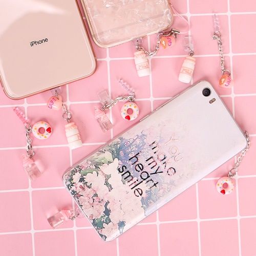 Nút Bịt Cổng Sạc type-C Chống Bụi Hình Bình Sữa Thời Trang Cho Điện Thoại iPhone / android