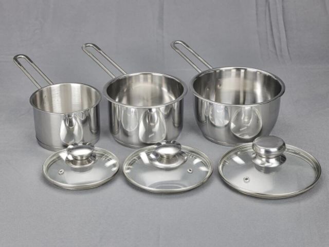 QUÁNH 3 ĐÁY CHÍNH HÃNG FIVESTAR , Nồi quấy bột inox 430 (12cm