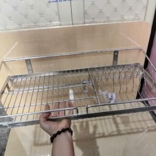 Kệ treo inox 304 (1 tầng)(inox dẹp)