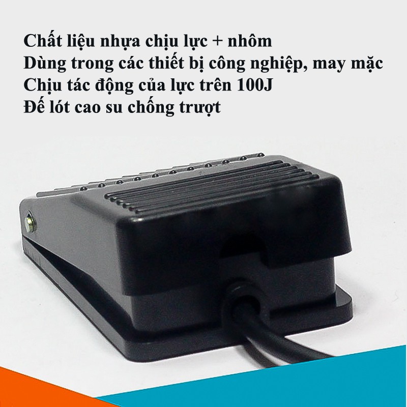 Công Tắc Bàn Đạp Chân 250V-10A Dùng trong các thiết bị công nghiệp và may mặc