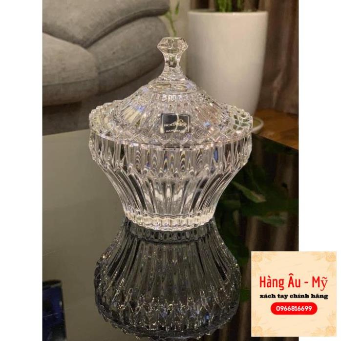 Thố Pha Lê Cao Cấp Rogaska Sang Chảnh CROWN JEWEL Đường Kính 12cm - Cam kết nhập từ Đức