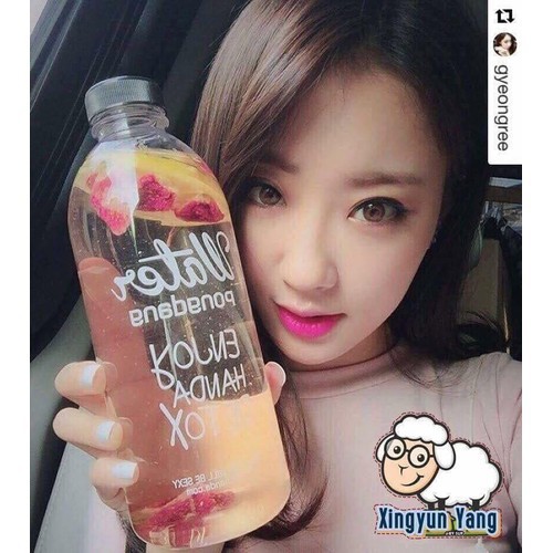 Bình nước Detox kèm túi vải 1000ml [Hàng Mới 2019]